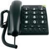 Doro PhoneEasy 311c vonalas telefon - időseknek - fekete
