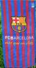 FC Barcelona, focis strandtörölköző, törölköző, címeres apró csíkos