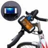 Kormányra szerelhető vízálló tok Okos telefonhoz motorosoknak, kerékpárosoknak - Fekete