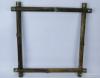 0C256 Antik bambusz képkeret tükörkeret 40 x 40 cm
