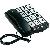 Nagygombos vezetékes telefon időseknek fekete Sologic T101
