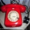 Antik bakelit tárcsás eredeti gyönyörű telefon,
