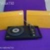Retro Régi Philips 200 hordozható elektromos lemezjátszó