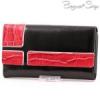 byLupo fekete-piros bőr pénztárca (901 BLK RED)