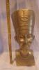 Óriás réz Egyiptomi fej szobor 3,8 Kg