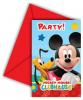 Disney Mickey party meghívó (6 db-os)