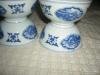 4 db Kínai porcelán tál leveses rízses