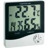 Digitális hőmérő- és légnedvesség mérő, órával, TFA 30.5031