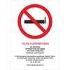 Információs tábla pd A 4 Tilos a dohányzás