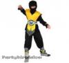 Ninja jelmez sárga, 110-120 méret- STZNL