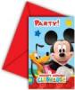 Mickey Disney Mickey Party Meghívó 6 db-os