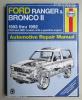 Ford Ranger, Bronco II javítási könyv (1983-1992) Haynes
