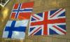 Norvég,Norvégia,Nagy britannia,union jack,angol,Anglia,zászló,2db