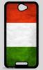 Sony Xperia E4 tok - fekete zászló olaszország
