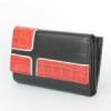 byLupo fekete-piros bőr pénztárca (12314 BLACK RED)
