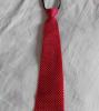 Piros-fehér pöttyös női nyakkendő