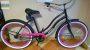 Női kerékpár Kenzel cruiser fényes fekete-pink