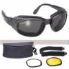Cserélhető lencsés UV400 védelmű motoros napszemüveg