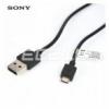 SONY EC803 Micro USB adat- és töltő kábel - FEKETE