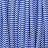 Textilkábel,szövetkábel,antik vezeték fehér kék tarka 3 eres