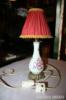Herendi porcelán asztali lámpa kis virágos