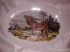 Szarvasos vadász tál, Bavaria kínáló, porcelán pecsenyés