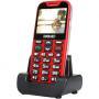 Evolveo EasyPhone XD kártyafüggetlen mobiltelefon idősek számára, Red mobiltelefon piros