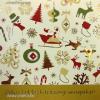 Békés boldog karácsonyi ünnepeket képeslap - négyzetes - borítékos