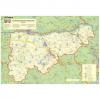 Komárom-Esztergom megye térkép íves100X70