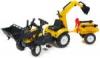 FALK Ranch Trac lábbal hajtós traktor markolóval, rakodóval és pótkocsival