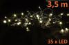 Karácsonyi LED világítás 3,5m - meleg fehér, 35 dióda