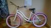 Női kerékpár Kenzel cruiser rózsaszín fehér