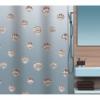 SHELL zuhanyfüggöny 180x200 barna kagylómintás 10.15239 Spirella