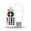 LED lámpa E27 (6Watt 200 ) RGB NW IR távirányítható