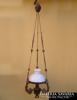 Antik díszes mennyezeti petróleum lámpa - csillár