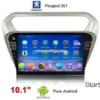 Peugeot 301 Android autórádió gps wifi műholdas navigációs kamera
