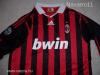 AC Milan Adidas piros-fekete csíkos hosszú ujjú mez (XXL)