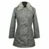 Sherpa Olca charcoal wool look női kabát