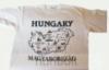 Felnőtt fehér póló, fekete Magyarország felirattal XXL méret