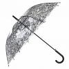 Fekete Fekete Műanyag átlátszó Esernyő vel Minta GYS160005PE