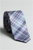 Olymp vékonyított kék kockás nyakkendő