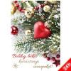Boldog, békés karácsonyi ünnepeket képeslap - borítékos