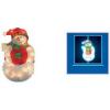 Karácsonyi termékek világító ablakdísz, hóember, 44cm, 230v
