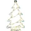 LED-es ablakdísz, karácsonyfa, fehér zöld, Polarlite LDE-02-006