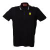 Ferrari Mens Italian Collar Polo Shirt Black