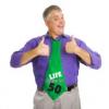50-es Life Begins At 50 Feliratos Születésnapi Party Nyakkendő