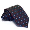 Tengerészkék nyakkendő - babakék-piros mintás
