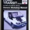 Ford Transit és Tourneo dízel javítási könyv (2000-2006) Haynes