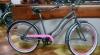 Női kerékpár Kenzel cruiser szürke rózsaszín