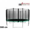 AGA SPORT PRO 500 cm Green trambulin védőhálóval 2016